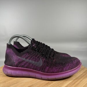 Nike Shoes Womens 7.5 US Purple Mesh Free RN Flyknit Running Athletic Sneakers